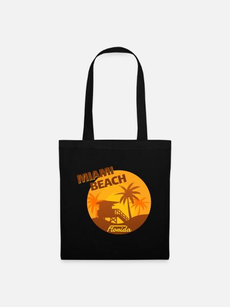Miami Beach Florida - Tote Bag - black