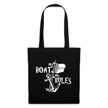 MY BOAT MY RULES CAPTAIN - Tote Bag - black - Front