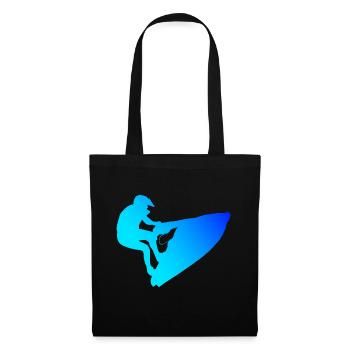 Jetski Jet ski Nautique Sports Femmes Hommes - Sac en tissu - noir - Devant