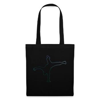 Bgirl Hiphop Bboy Break Dance Femmes Hommes - Sac en tissu - noir - Devant