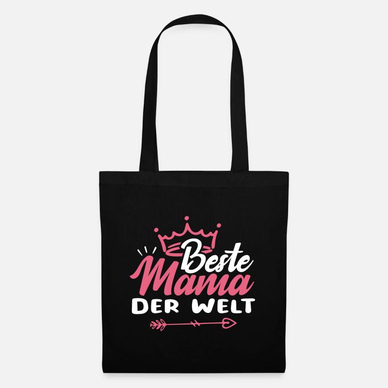 Beste Mama der Welt - Stoffbeutel - Schwarz