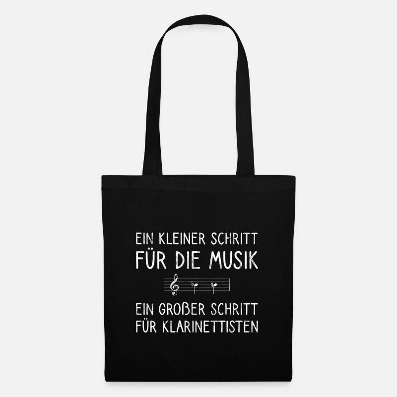 Klarinette Klarinettist Geschenk Blasmusik Musiker - Stoffbeutel - Schwarz