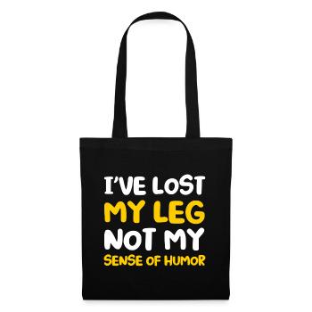 Handicap Amputee Amputation Prosthetic Leg - Tote Bag - black - Front