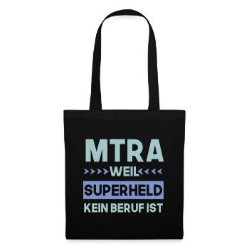 MTRA, weil Superheld kein beruf ist Radiologie - Stoffbeutel - Schwarz - Vorne