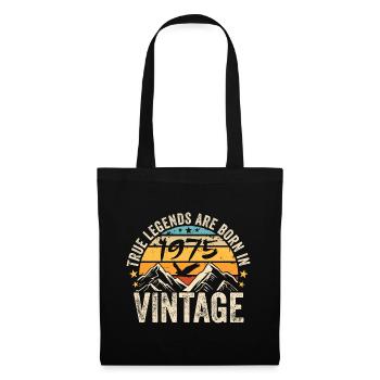 Vintage 1975 Vintage 1975 Birthday Gift - Tote Bag - black - Front
