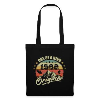 1968 Anniversaire vintage 1968 rétro né en 1968 - Sac en tissu - noir - Devant