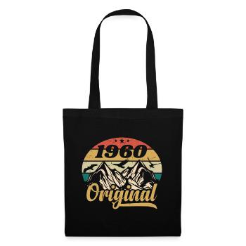 Original 1960er Jahre Vintage Geburtstagsgeschenk 1960er Jahre - Stoffbeutel - Schwarz - Vorne