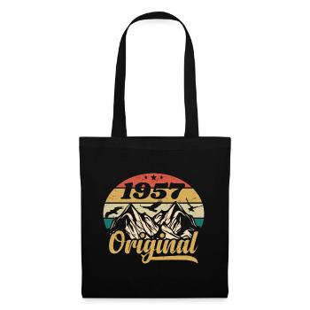 Original 1957 Vintage Birthday Gift 1957 - Tote Bag - black - Front