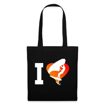 Femme femme wingsurf hydroptère foil aile aile aile - Sac en tissu - noir - Devant