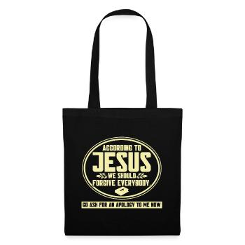 Jesus Bible Christian Religious Church Gift - Tote Bag - black - Front