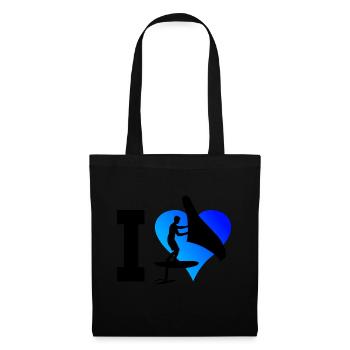 Damen wingsurfen wingsurf foilwing Herren - Stoffbeutel - Schwarz - Vorne