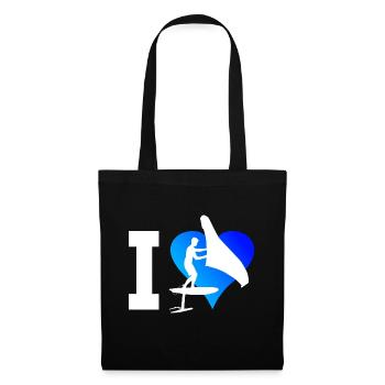 foilwing hydrofoil Women wingsurf wingfoil - Tote Bag - black - Front