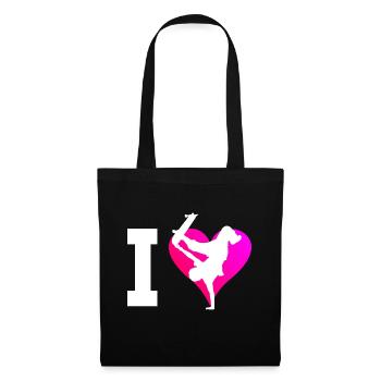 Skateboarder Skateboarder Skateboard Skater Hommes - Sac en tissu - noir - Devant