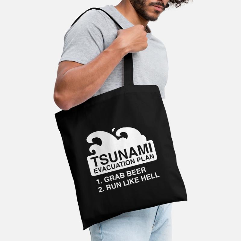 Plan d’évacuation après le tsunami Sac en tissu