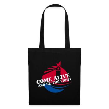 Be the Light – Christian - Tote Bag - black - Front