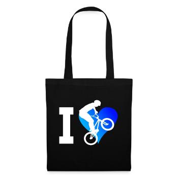 bmx Herren bmx fahrrad Radfahren bmx jungen - Stoffbeutel - Schwarz - Vorne