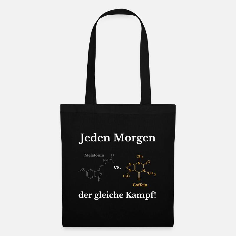 Jeden morgen der gleiche kampf Geschenk Chemiker - Stoffbeutel - Schwarz