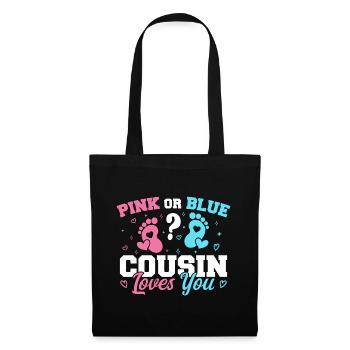 Pink Or Blue Cousin Loves You - Cousin - Sac en tissu - noir - Devant