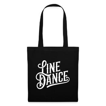 Line Dancing Country Dance - Line Dance Tanzen - Stoffbeutel - Schwarz - Vorne