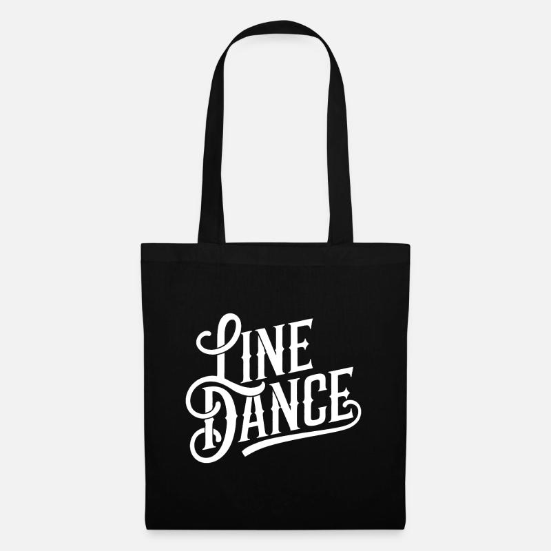 Line Dancing Country Dance - Line Dance Tanzen - Stoffbeutel - Schwarz