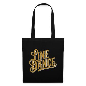 Line Dancing Country Dance - Line Dance Tanzen - Stoffbeutel - Schwarz - Vorne
