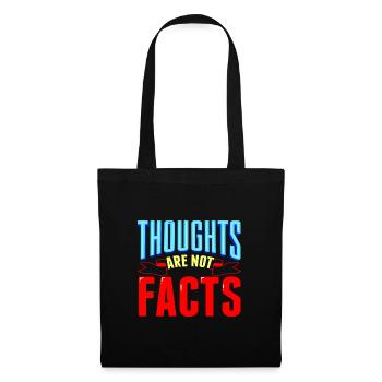 Sarcastic Thoughts are Not Facts Sarcasm Gifts - Tote Bag - black - Front