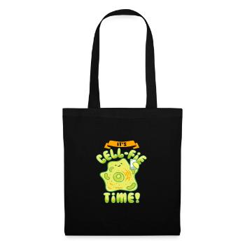 Cell Phone Humor It's Cell Fie Time Selfie - Tote Bag - black - Front
