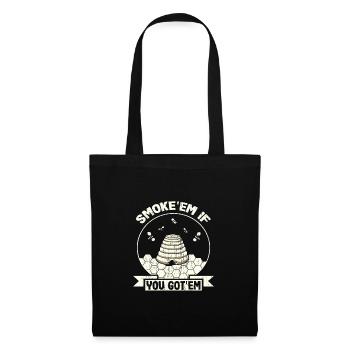 Beekeeper Gift Smoke 'em If You Got 'Em Behive - Tote Bag - black - Front