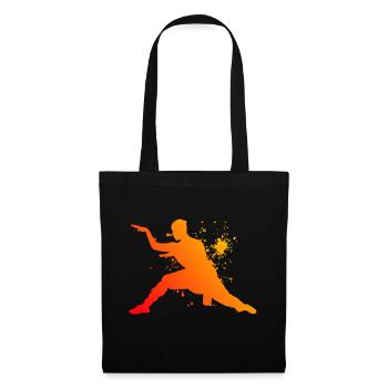 Kungfu Kung Fu féminin Wushu Arts martiaux masculins - Sac en tissu - noir - Devant