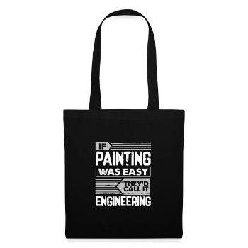 Peindre l’humour si la peinture facile l’appelle - Sac en tissu - noir - Devant