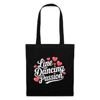 Line Dancing Country Dance - Line Dance Tanzen - Tote Bag - black - Front