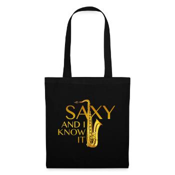 Saxy And I Know It - Tote Bag - black - Front