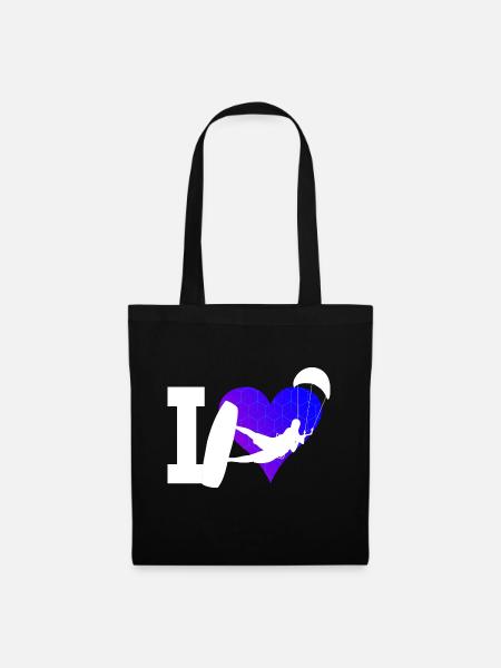 Kitesurf Femmes Kitesurf Kitesurf Kitesurf Kite - Sac en tissu - noir