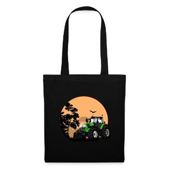 Tracteur - Tracteur - Agriculteur - Agriculteur - Sac en tissu - noir - Devant