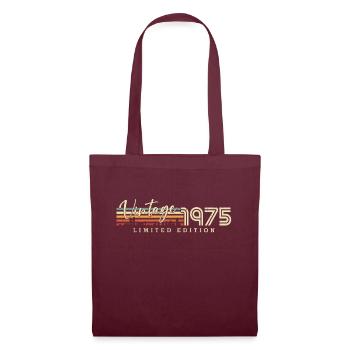 Vintage 1975 Vintage Born Retro Birthday - Sac en tissu - bordeaux - Devant
