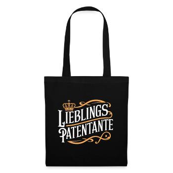 Lieblings Patentante - Stoffbeutel - Schwarz - Vorne