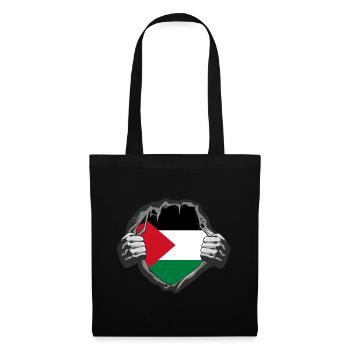 Free Palestine T-shirt Palestine Palestinienne - Sac en tissu - noir - Devant
