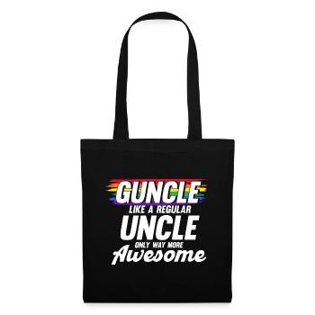 Guncle LGBTQ Gay Uncle Gift - Tote Bag - black - Front