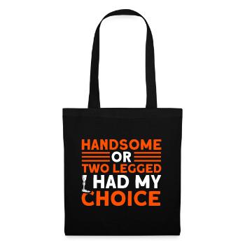 Handicap Amputee Amputation Prosthetic Leg - Tote Bag - black - Front