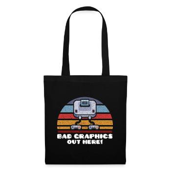 Jeu de hasard Retro Gamer Jeux vidéo Cadeau - Sac en tissu - noir - Devant