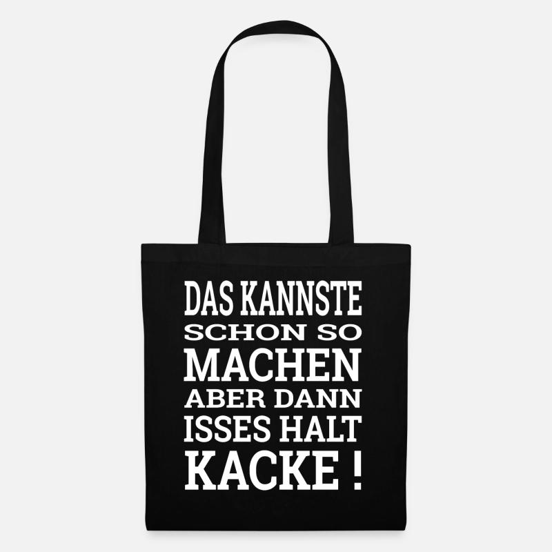 Das kannste schon so machen - Stoffbeutel - Schwarz
