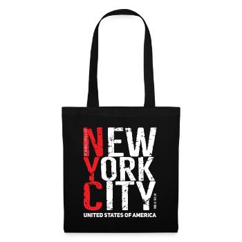 NEW YORK CITY - Stoffbeutel - Schwarz - Vorne