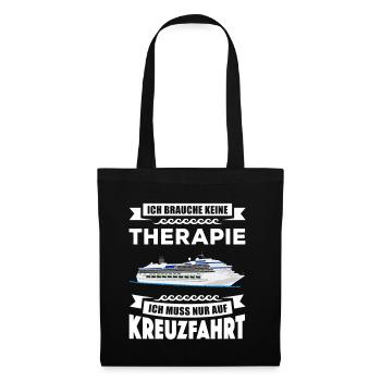Croisière shirt - bateau de croisière - cadeau - Sac en tissu - noir - Devant