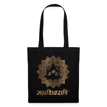 SHIVA MANDALA OR - Sac en tissu - noir - Devant