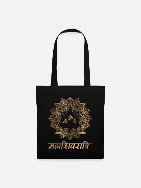 SHIVA MANDALA GOLD - Tote Bag - black