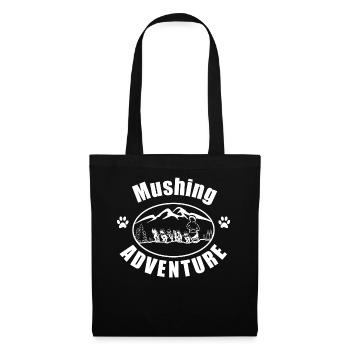 Huskys Mushing - Stoffbeutel - Schwarz - Vorne