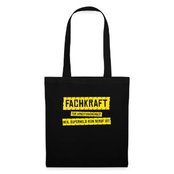Superheld Fachkraft Arbeitssicherheit Superheld - Stoffbeutel - Schwarz - Vorne