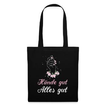 Mains bonnes Tout va bien - Sac en tissu - noir - Devant