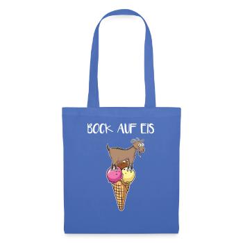 Envie de glace - Sac en tissu - bleu pâle - Devant