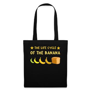 Bananenbrot - The Life Cycle Of The Banana - Stoffbeutel - Schwarz - Vorne